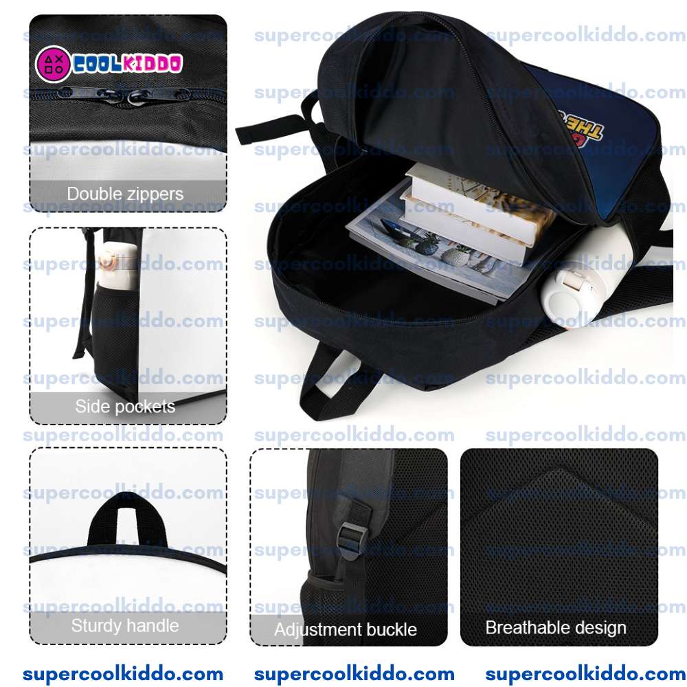 Durable Gamer Backpack - Ergonomic Roblox Fan School Bag & Travel Pack with Reinforced Bottom