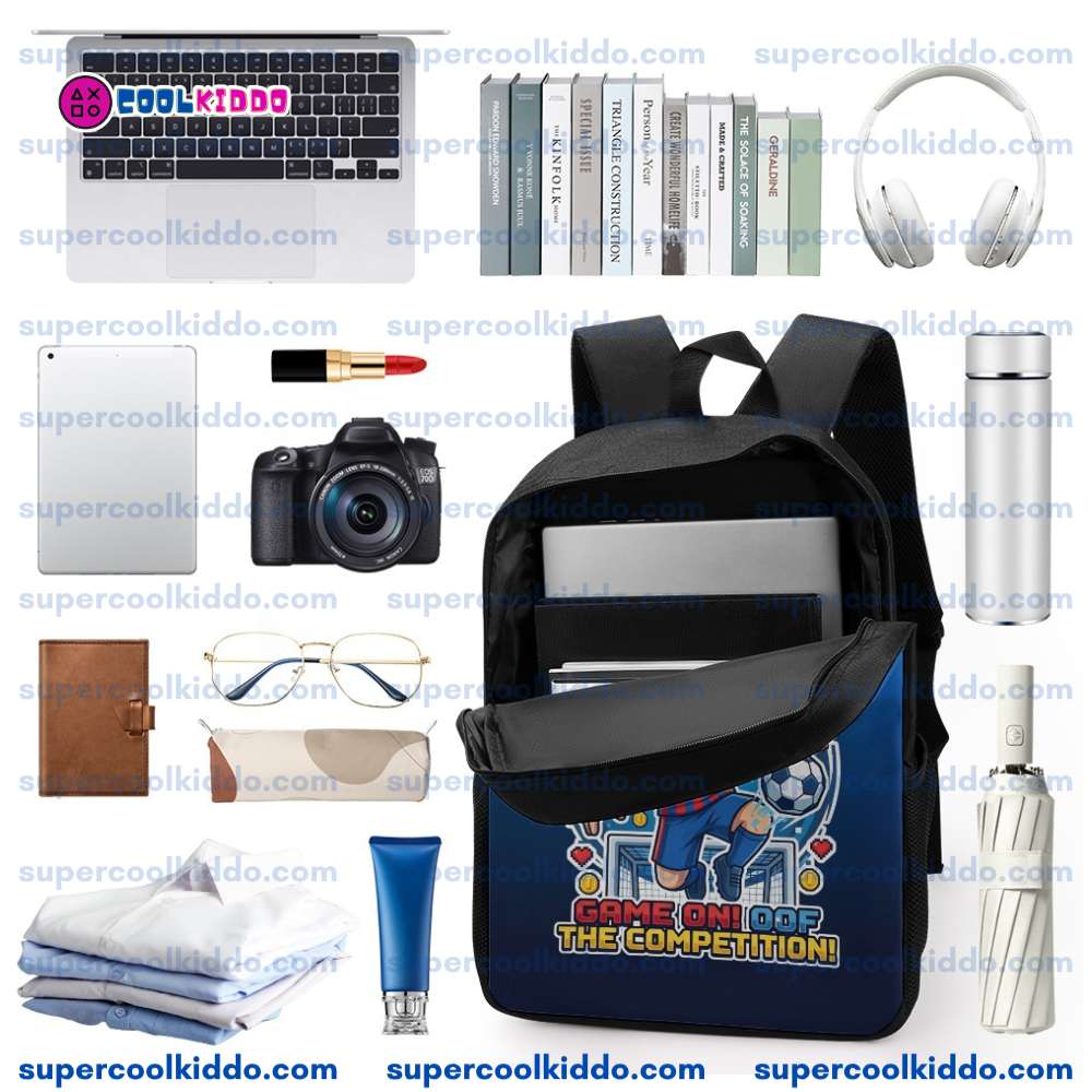 Durable Gamer Backpack - Ergonomic Roblox Fan School Bag & Travel Pack with Reinforced Bottom