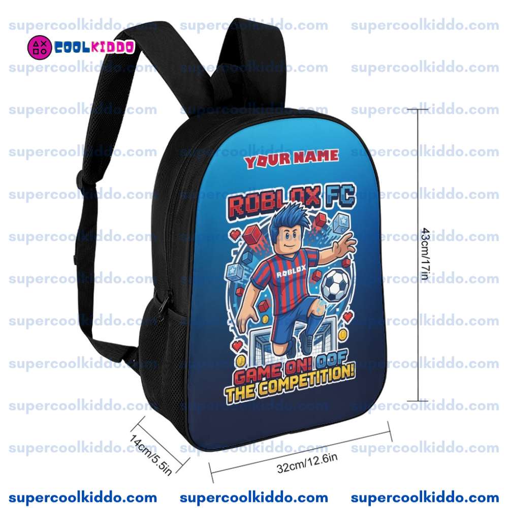 Durable Gamer Backpack - Ergonomic Roblox Fan School Bag & Travel Pack with Reinforced Bottom
