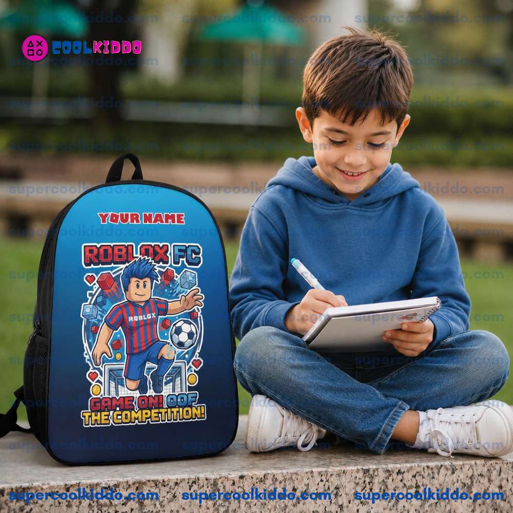 Durable Gamer Backpack - Ergonomic Roblox Fan School Bag & Travel Pack with Reinforced Bottom