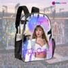 Custom Taylor Swift Clear Backpack. Personalized Name Transparent Bag for Swifties, Eras Tour Concert Approved Vinyl Backpack, Pastel Aurora Design