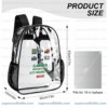 Roblox Brookhaven Clear Backpack, Gamer Inventory Elite Missions Pack Transparent School Bag, Durable PVC Heavy Duty Bookbag for Kids and Teens
