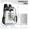 Roblox Brookhaven Clear Backpack, Gamer Inventory Ultimate Gear Transparent School Bag, Durable PVC Heavy Duty Bookbag for Kids and Teens
