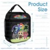 Personalized Black Dandys World Roblox Toons 3 Piece Backpack Set, Ergonomic Kids School Bag, Insulated Lunch Box and Pencil Case Bundle