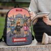 Personalized Brookhaven Backpack for Kids, Custom Name Gamer School Bag Inspired by Roblox, 17 Inch Heavy Duty Bookbag.