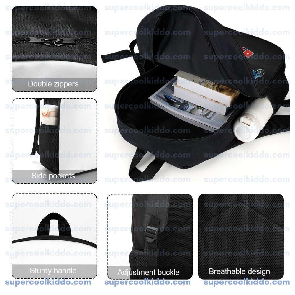 Personalized Brookhaven, Bank Robbery, Backpack, Custom Name Gamer School Bag with City Heist Graphic, 17 Inch Heavy Duty Gaming Bookbag