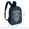 Gamer School Backpack, Brookhaven Citizen Vintage Crest Blue Bookbag, 17 Inch Heavy Duty Polyester Gaming Travel Pack