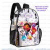 Personalized Gabbys Dollhouse Clear Backpack, Custom Name Magical Cat Cartoon Transparent School Bag, Durable PVC Heavy Duty Bookbag for Girls