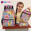 Personalized Lalaloopsy 3-Piece Backpack Set – Ergonomic Kids School Bag, Insulated Lunch Box & Pencil Case Bundle