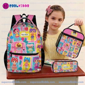 Personalized Lalaloopsy 3-Piece Backpack Set – Ergonomic Kids School Bag, Insulated Lunch Box & Pencil Case Bundle Cool Kiddo Personalized Lalaloopsy 3-Piece Backpack Set – Ergonomic Kids School Bag, Insulated Lunch Box & Pencil Case Bundle