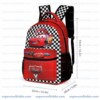 Personalized Lightning McQueen Disney Cars 3 Piece Backpack Set. Ergonomic Kids School Bag, Insulated Lunch Box & Pencil Case Bundle