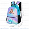 Personalized Like Nastya Pastel Iridescent 3 Piece Backpack Set, Ergonomic Kids School Bag, Insulated Lunch Box and Pencil Case Bundle