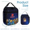 Personalized Roblox Galaxy Blue 3 Piece Backpack Set, Ergonomic Kids School Bag, Insulated Lunch Box and Pencil Case Bundle