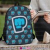 PewDiePie, Gamer Brofist Pattern Backpack, Heavy Duty 600D School & Travel Daypack