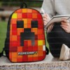 Preston Playz Minecraft, Fire Pixel Gamer Backpack, Kids School Daypack and Travel Bag