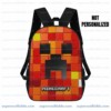 Preston Playz Minecraft, Fire Pixel Gamer Backpack, Kids School Daypack and Travel Bag