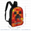 Preston Playz Minecraft, Fire Pixel Gamer Backpack, Kids School Daypack and Travel Bag