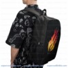 PrestonPlayz, Dripping Flame Fire Graphic Backpack, Kids and Teens School Daypack and Travel Bag