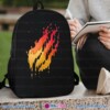PrestonPlayz, Dripping Flame Fire Graphic Backpack, Kids and Teens School Daypack and Travel Bag