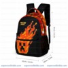 PrestonPlayz Fire Creeper 3 Piece Backpack Set, Ergonomic School, College and Work Bag, Insulated Lunch Box and Pencil Case Bundle