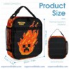PrestonPlayz Fire Creeper 3 Piece Backpack Set, Ergonomic School, College and Work Bag, Insulated Lunch Box and Pencil Case Bundle