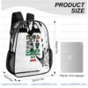 Roblox Brookhaven Clear Backpack, Gamer Survival Kit Transparent School Bag, Durable PVC Heavy Duty Bookbag for Kids and Teens Gamers