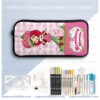 Personalized Strawberry Shortcake 3 Piece Backpack Set. Ergonomic Kids School Bag, Insulated Lunch Box & Pencil Case Bundle