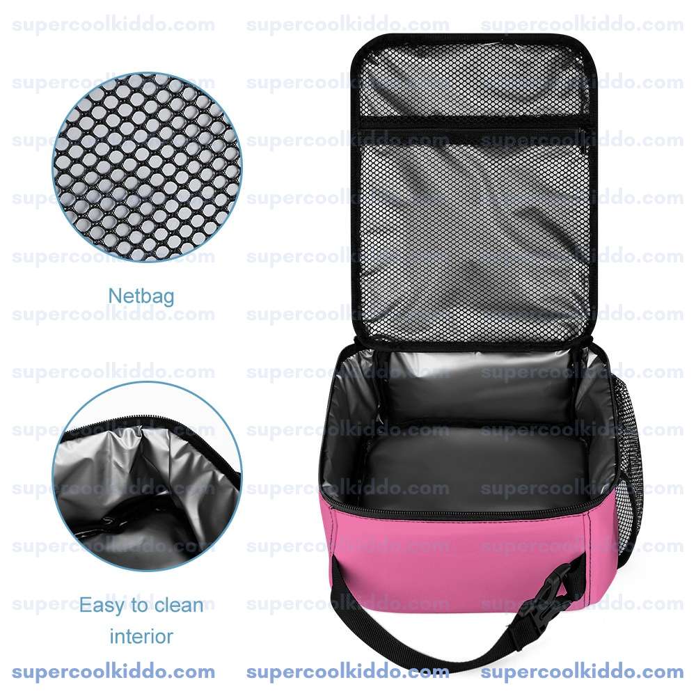 Personalized Strawberry Shortcake 3 Piece Backpack Set. Ergonomic Kids School Bag, Insulated Lunch Box & Pencil Case Bundle