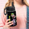 Personalized New Monster Squad Kids Stainless Steel Water Bottle with Straw Lid 12 oz Double Wall Insulated Tumbler.