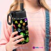 Personalized Plants vs Zombies Kids Stainless Steel Water Bottle with Straw Lid, 12 oz Double Wall Insulated Tumbler
