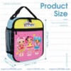 Lalaloopsy Insulated Lunch Bag Cute Reusable Lunch Box Thermal Tote Bag with Side Pocket for Kids Girls School Travel Picnic