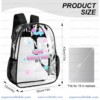 Like Nastya Clear Backpack, Cute Transparent Daypack for Concerts, Girls and Fans