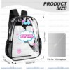 Like Nastya Clear Backpack, Cute "Fly Girl" Transparent Daypack for Concerts, School and Fans