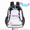 Like Nastya Clear Backpack, Cute "Fly Girl" Transparent Daypack for Concerts, School and Fans