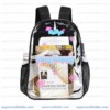Like Nastya Clear Backpack, Cute "Stay Happy" Transparent Daypack for Concerts, School and Fans