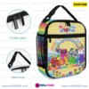 Numberblocks Insulated Lunch Bag Cute Reusable Lunch Box Thermal Tote Bag with Side Pocket for Kids School Travel Picnic