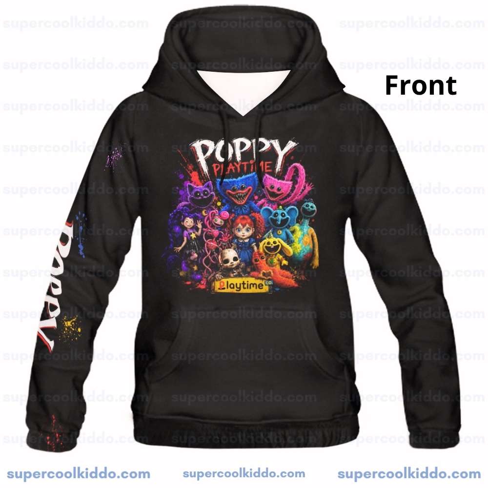 Poppy Playtime All-Over Print Kids Hoodie – Gamer Pullover Sweatshirt for Boys & Girls Cool Kiddo 12 Poppy Playtime All-Over Print Kids Hoodie – Gamer Pullover Sweatshirt for Boys & Girls