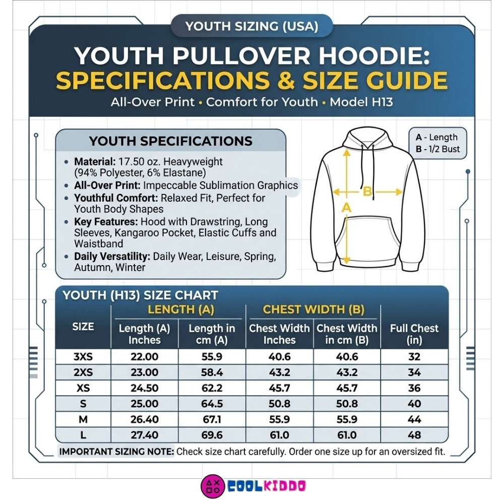 Poppy Playtime All-Over Print Kids Hoodie – Gamer Pullover Sweatshirt for Boys & Girls Cool Kiddo 18 Poppy Playtime All-Over Print Kids Hoodie – Gamer Pullover Sweatshirt for Boys & Girls