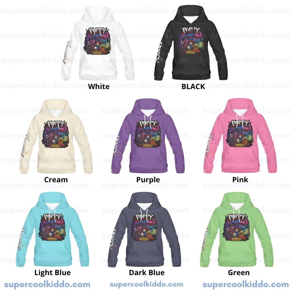 Poppy Playtime All-Over Print Kids Hoodie – Gamer Pullover Sweatshirt for Boys & Girls Cool Kiddo 16 Poppy Playtime All-Over Print Kids Hoodie – Gamer Pullover Sweatshirt for Boys & Girls