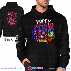 Poppy Playtime Adult Hoodie – 100% Cotton Loose Fit Gaming Pullover Sweatshirt